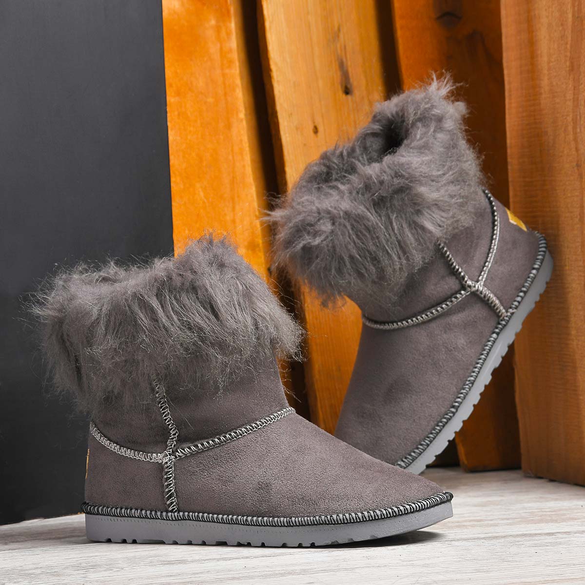 کفش ساقدار دخترانه atlas طوسی