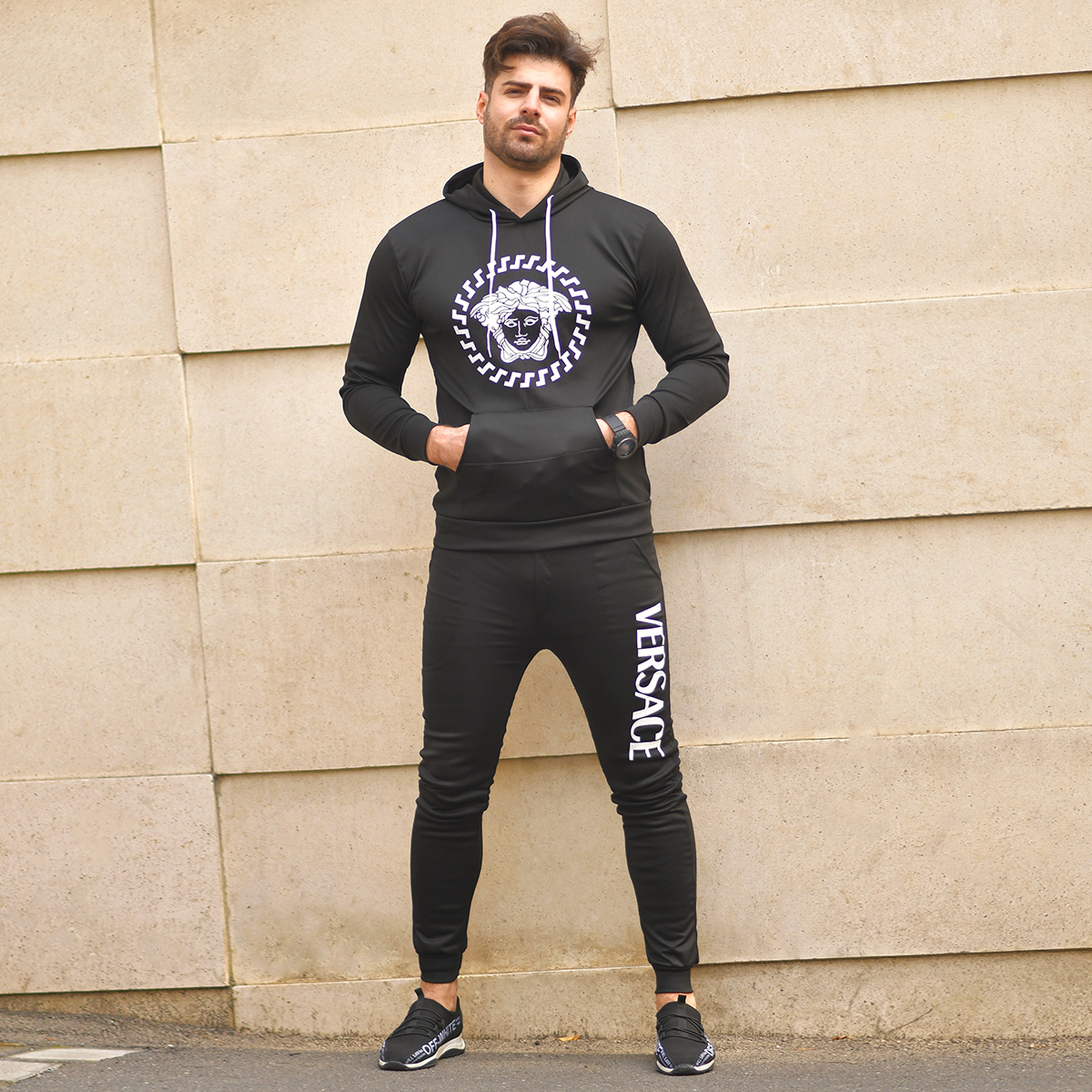 ست سوئیشرت شلوار ورساچه مردانه مدل Elyas