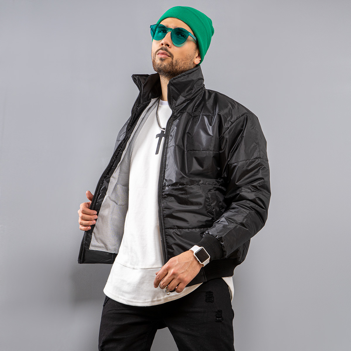 کاپشن مردانه مدل arshan رنگ مشکی