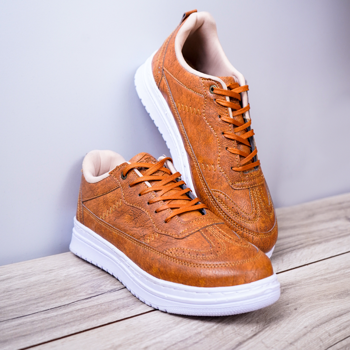 کفش مردانه خردلی مدل WALKER