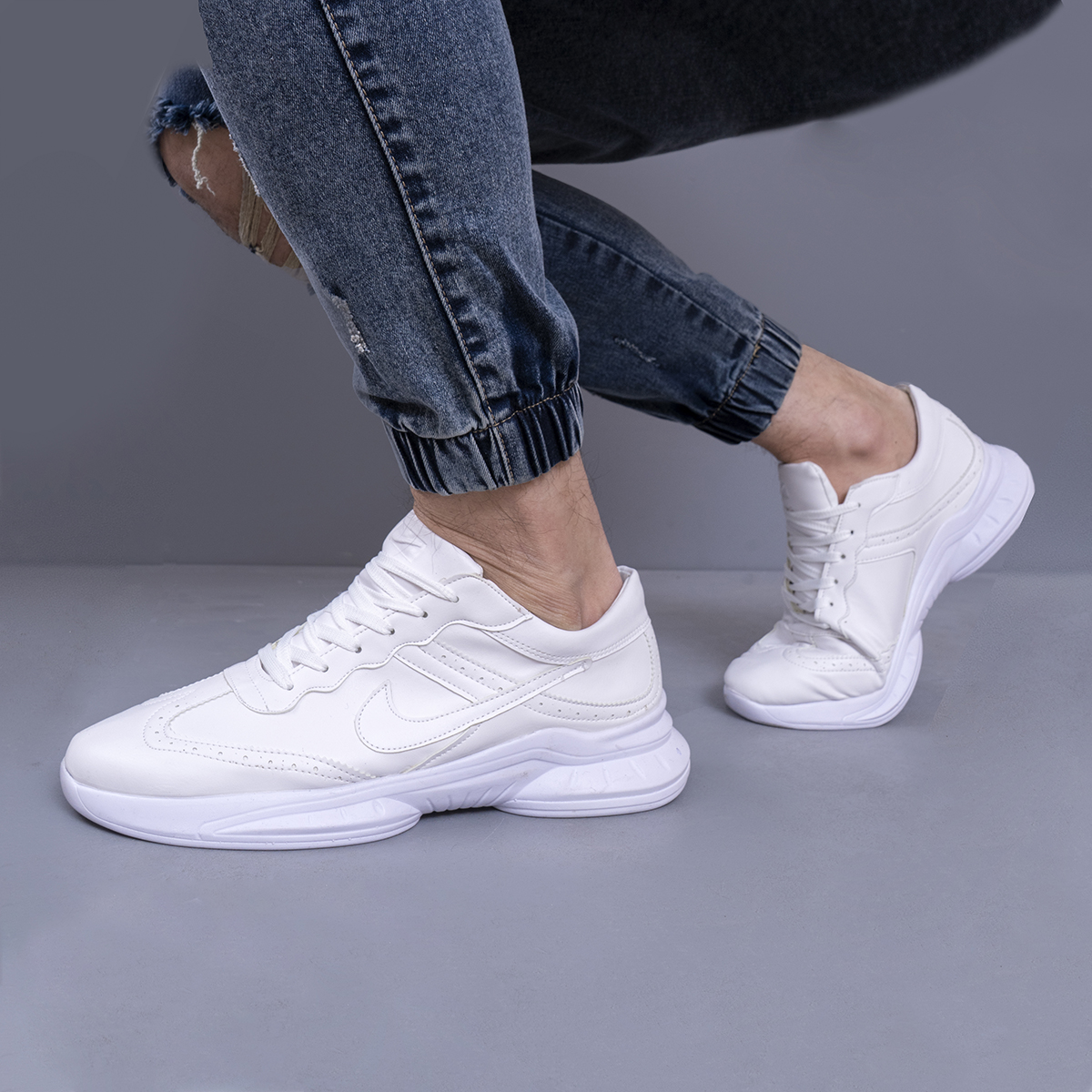 کفش ورزشی مردانه سفید مدل Almond