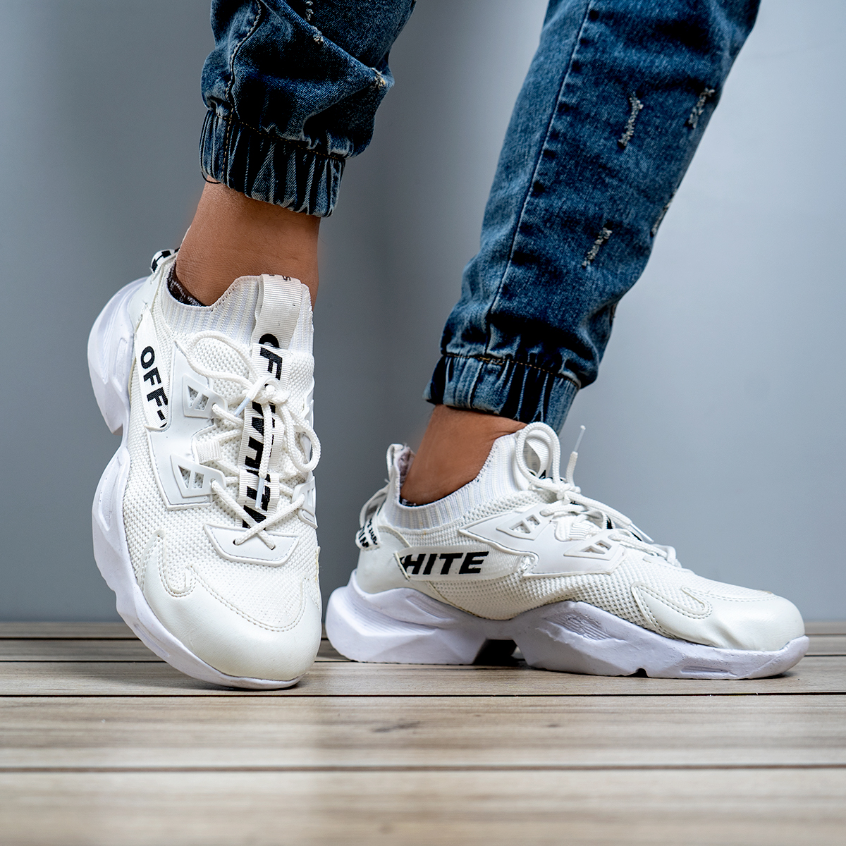 کفش مردانه off white سفید مدل lucas