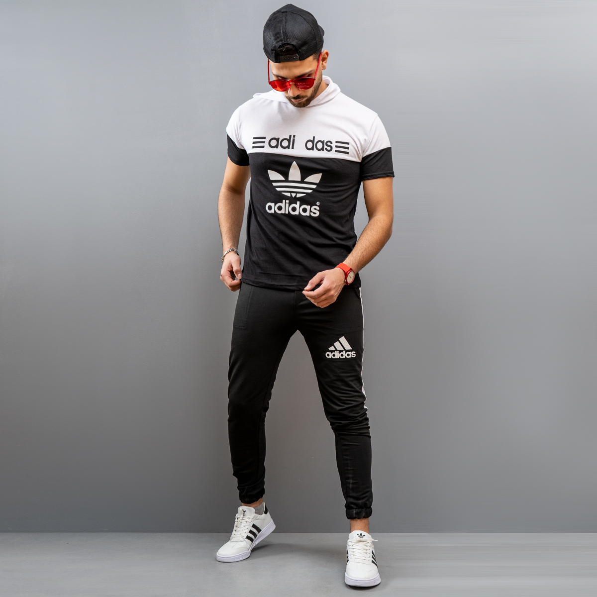 ست تیشرت شلوار adidas مردانه مدل Ariban