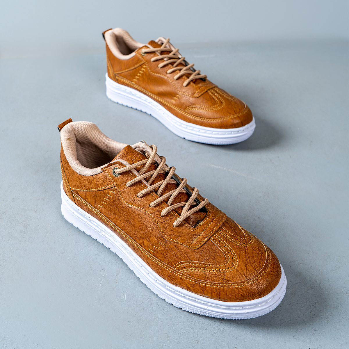 کفش مردانه خردلی مدل WALKER