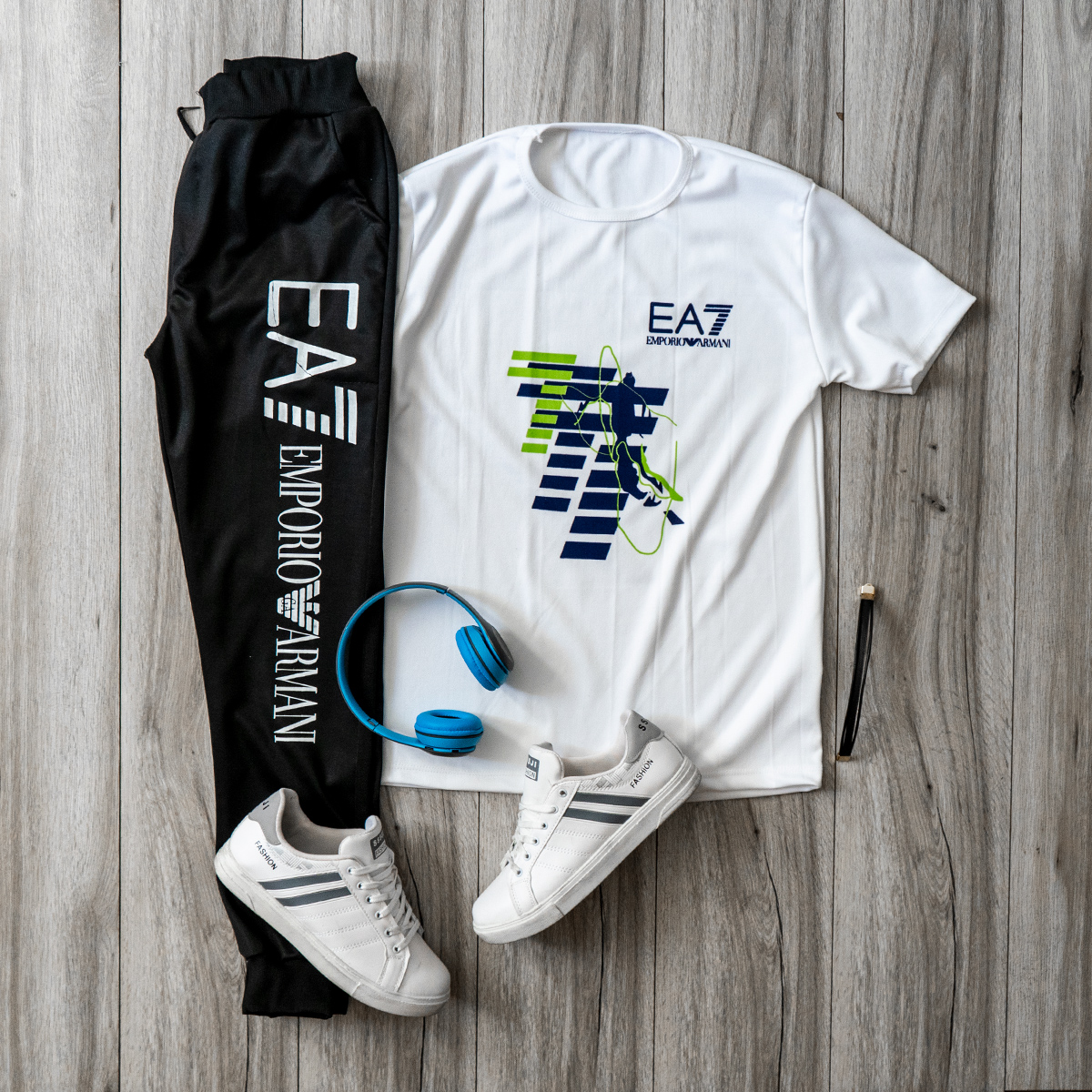 ست تیشرت شلوار EA7 مردانه مدل Zarin