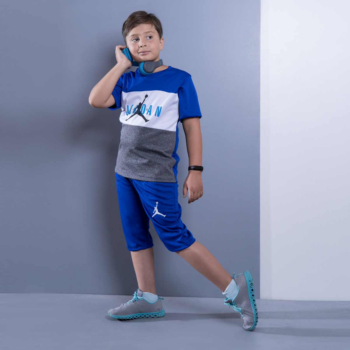 ست بچه گانه تیشرت شلوارک Jordan مدل Z169