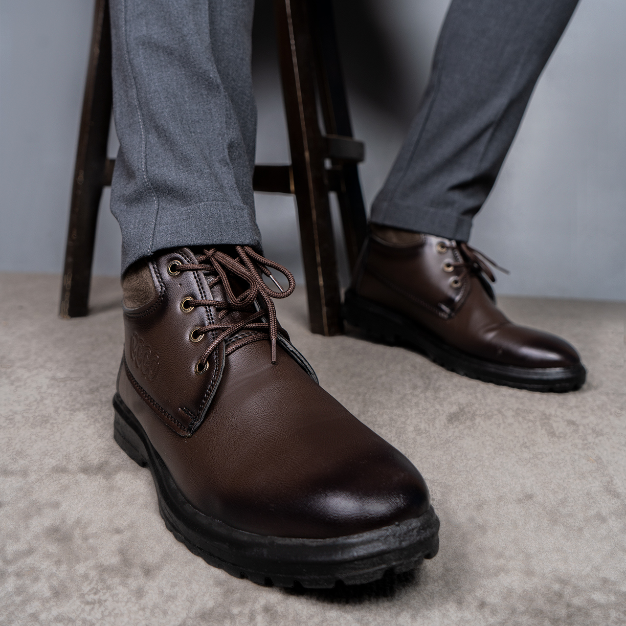 نیم بوت مردانه COCO قهوه ای مدلEmano