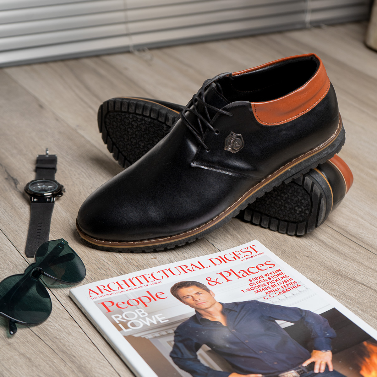 کفش تخت مردانه ساده مدل Victor