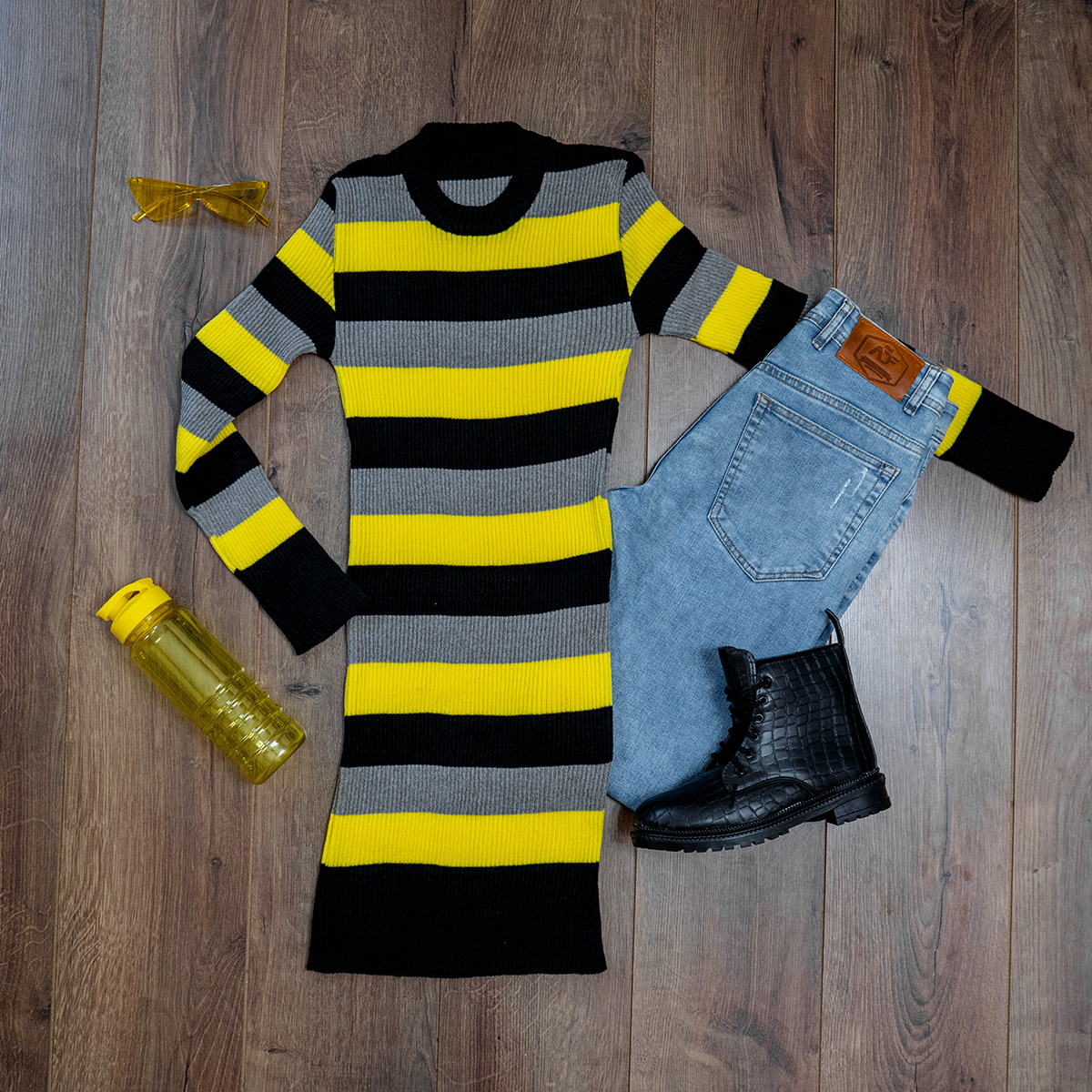 زیرسارافونی بافت دخترانه مدل sahel	رنگ زرد