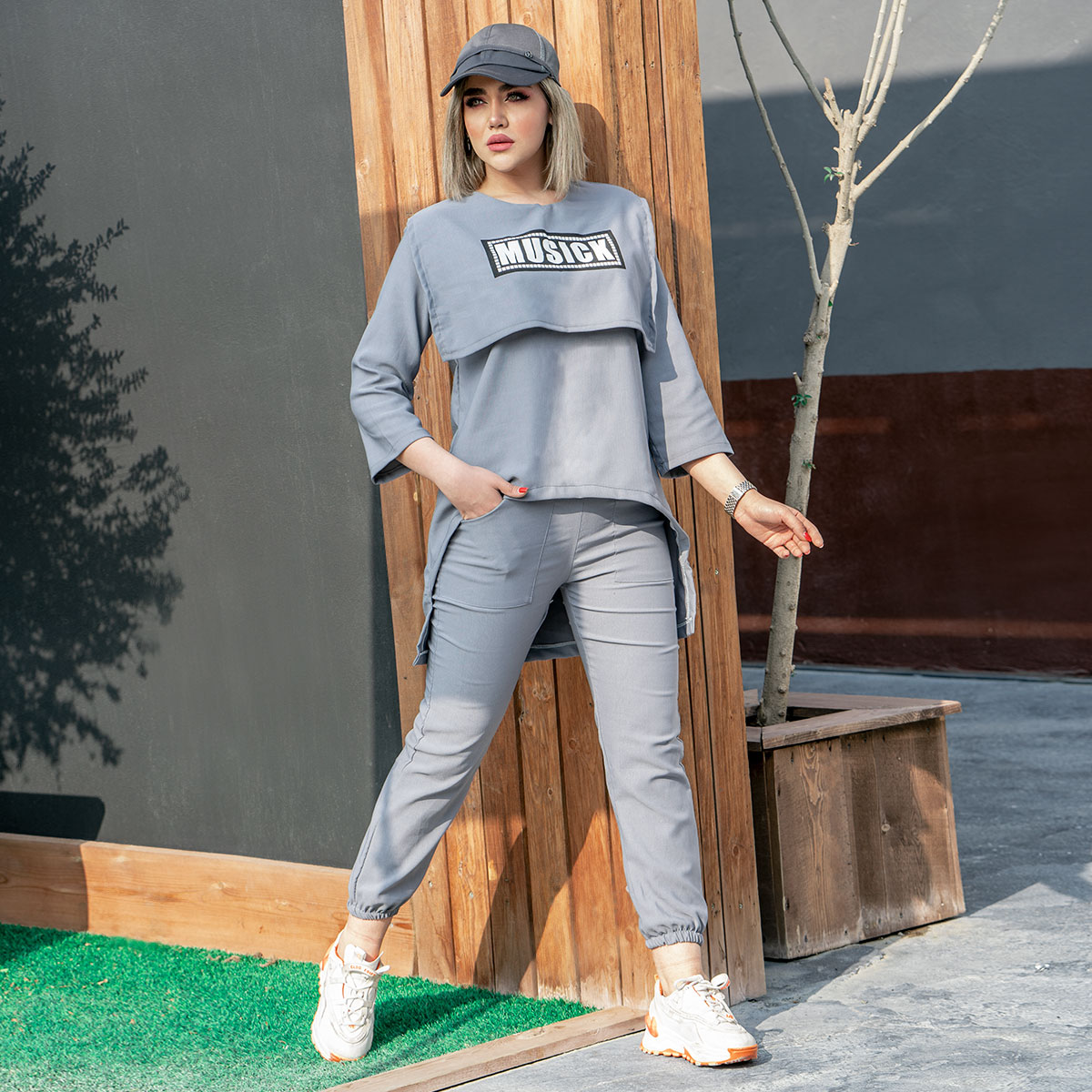 ست هودی شلوار دخترانه مدل Musick