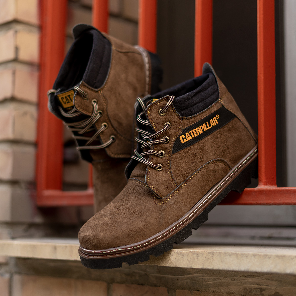 نیم بوت مردانه قهوه ای مدل amax