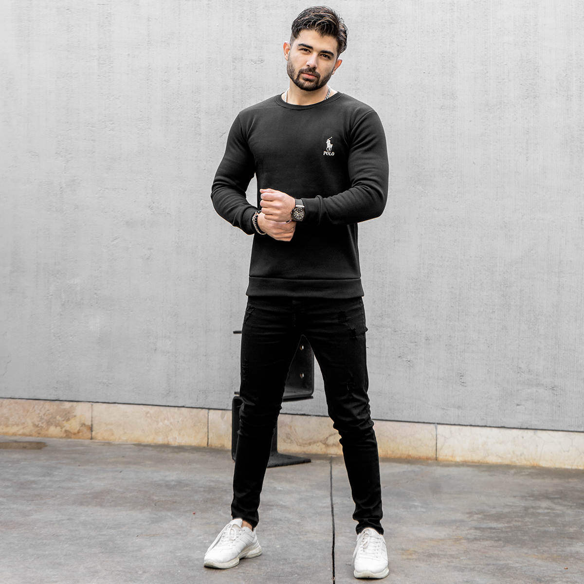 دورس polo مشکی مردانه مدل kosha