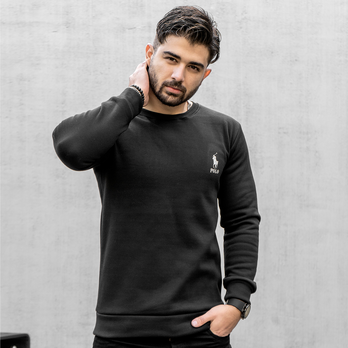 دورس polo مشکی مردانه مدل kosha