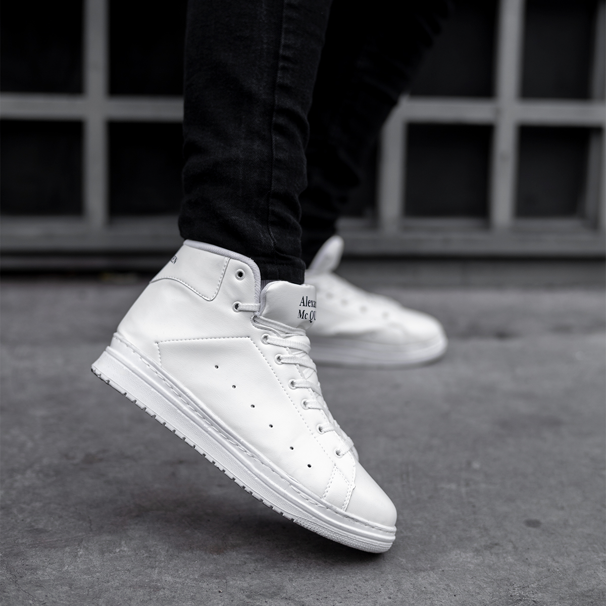 کفش مردانه ساقدار سفید مدل Makoin