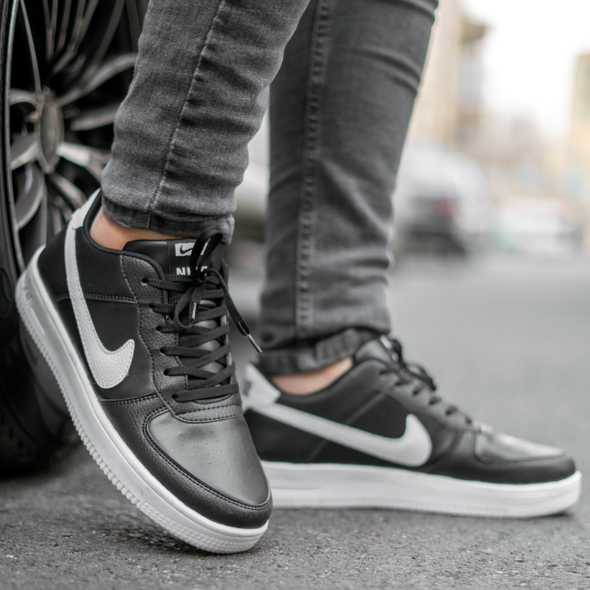 کفش مردانه نایک مشکی مدل Shahin