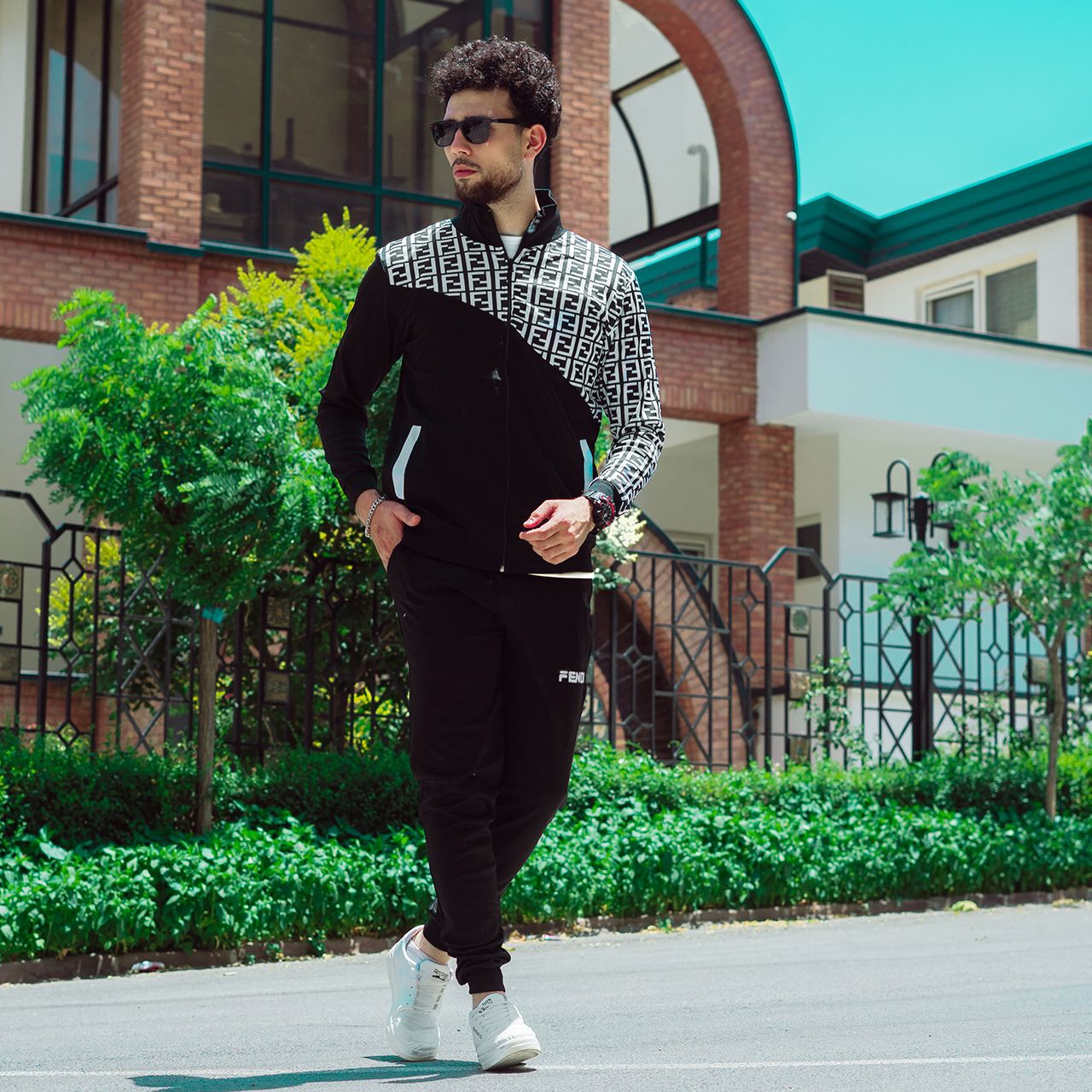 ست سوئیشرت شلوار Fendi مردانه مدل F 56