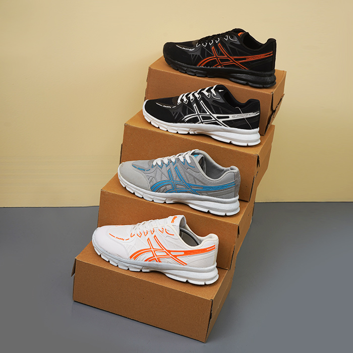 کفش ورزشی Asics مردانه طوسی آبی مدل Kaloni