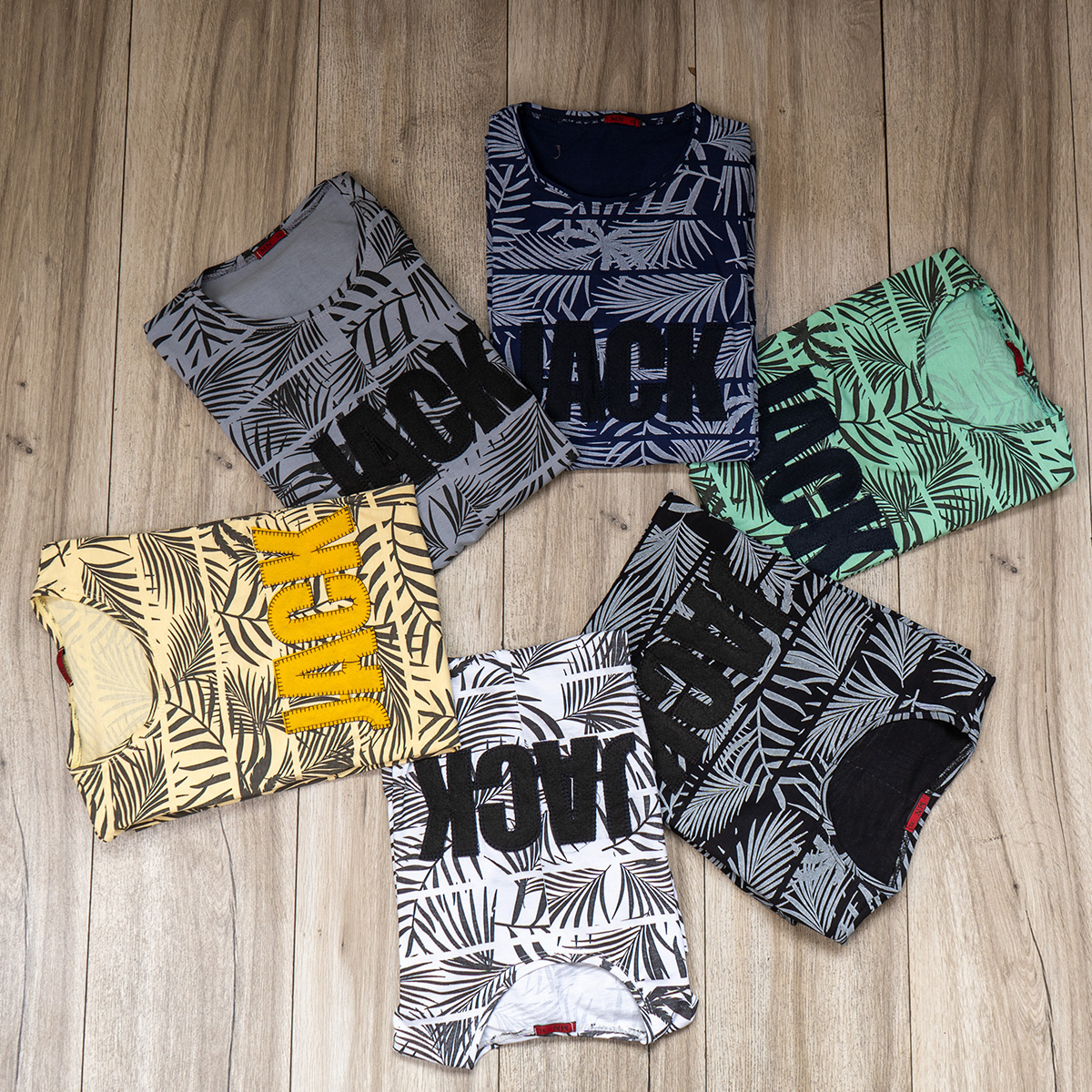 تیشرت مردانه طوسی روشن مدل Jack