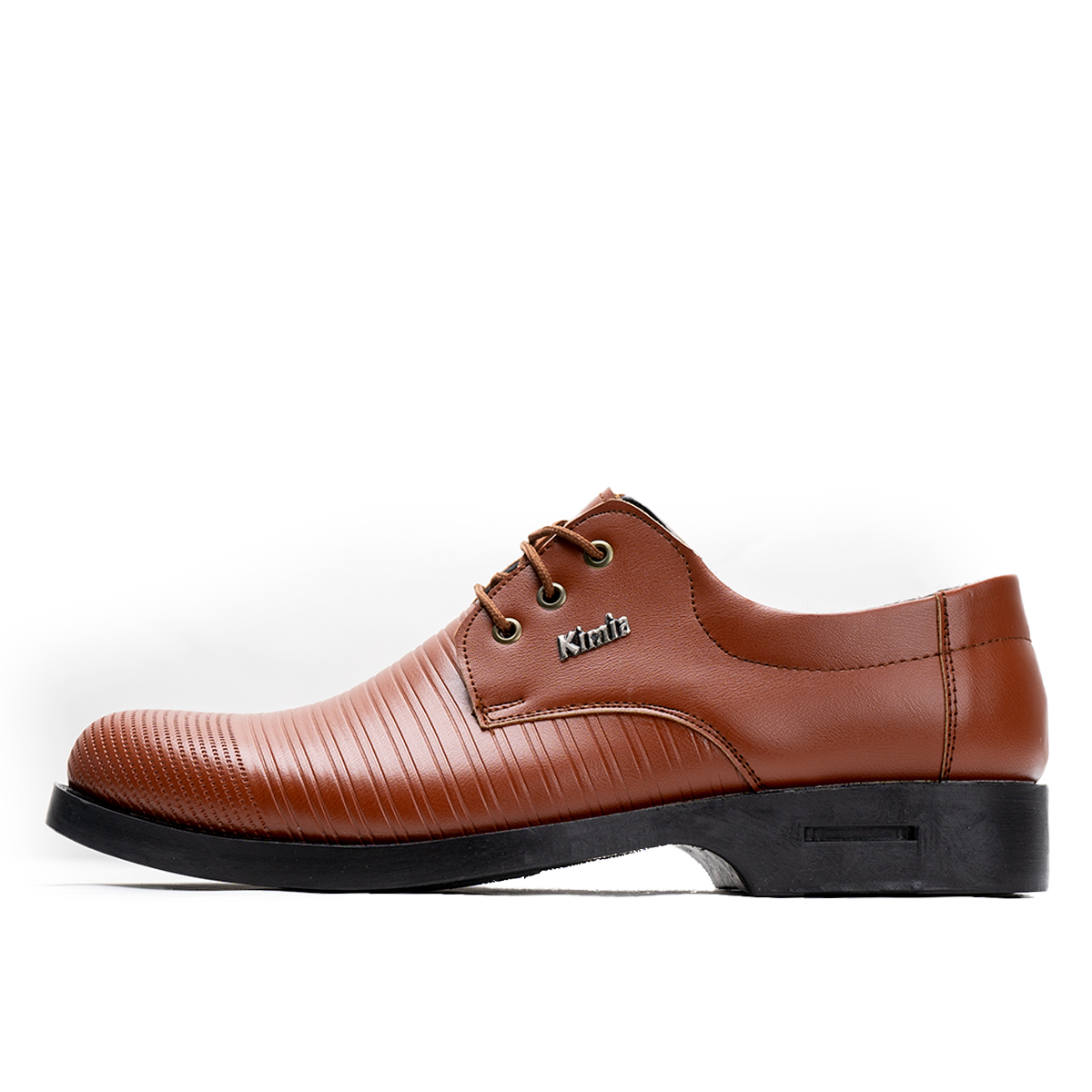 کفش رسمی مردانه عسلی خطی مدل classic