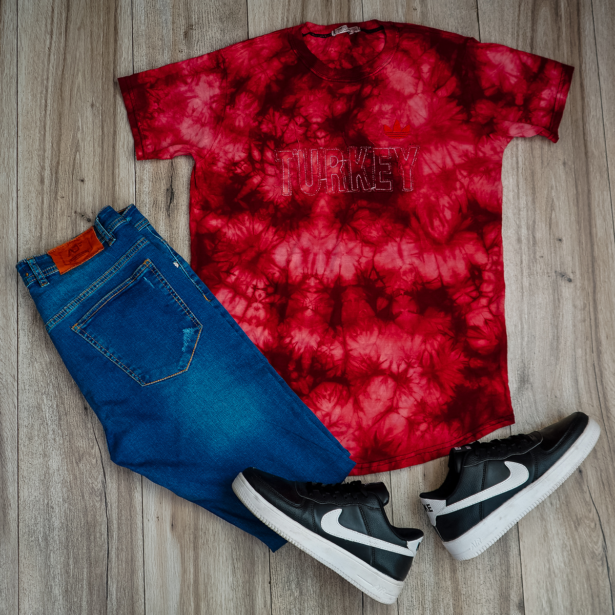 تیشرت ابرو بادی قرمزمردانه مدلTurkey