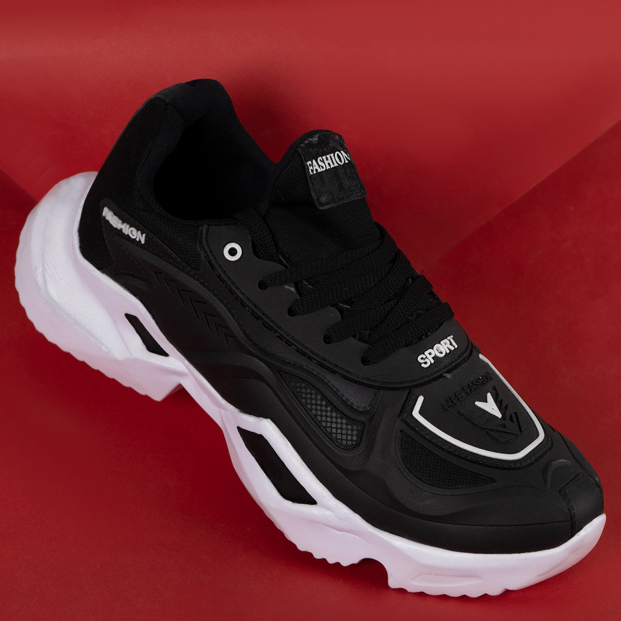 کفش ورزشی سفید مشکی مردانه مدل Y90