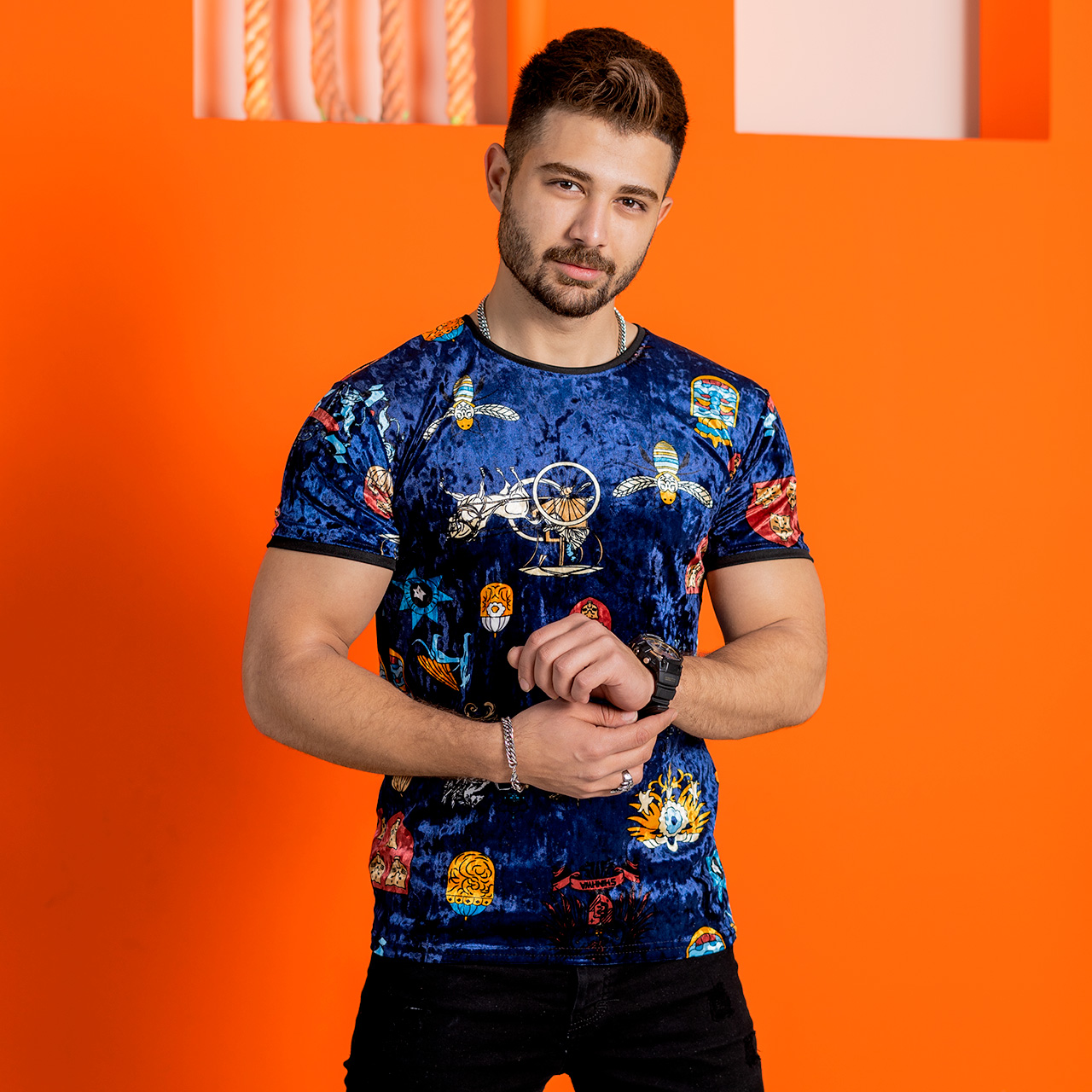 تیشرت مخمل مردانه مدلgota