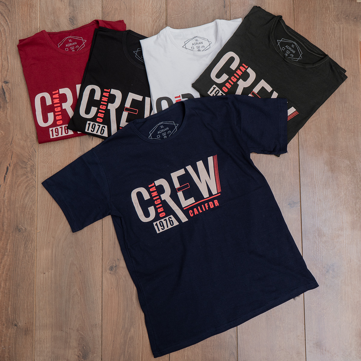 تیشرت مردانه سرمه ای (T) مدل Crew