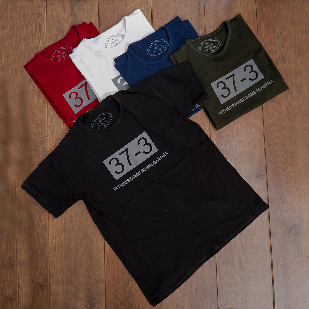 تیشرت مردانه سرمه ای(T) مدل 373