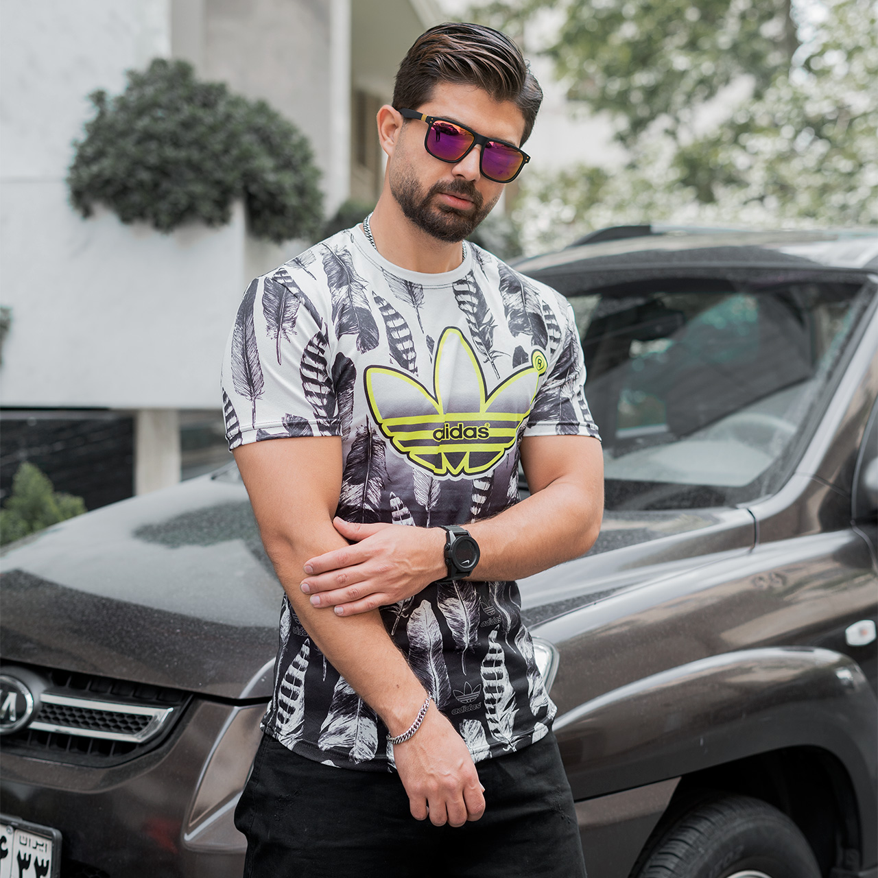 تیشرت آدیداس طرح پرمردانه مدل C25