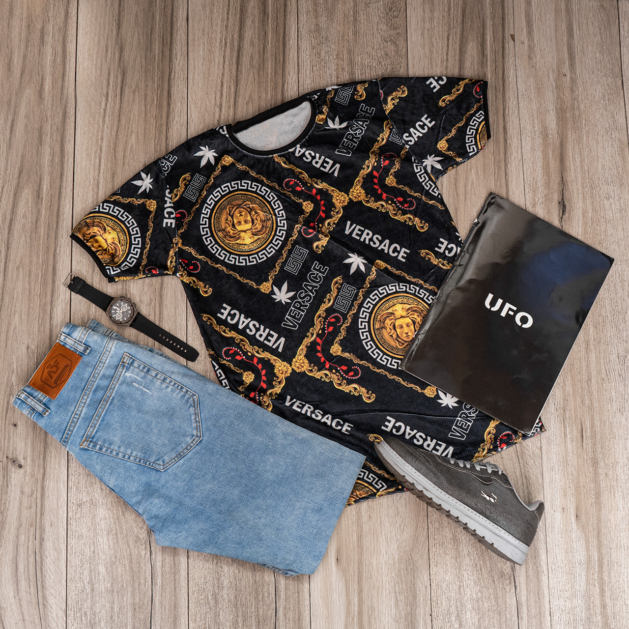 تیشرت مخمل ورساچه مردانه مدلP92