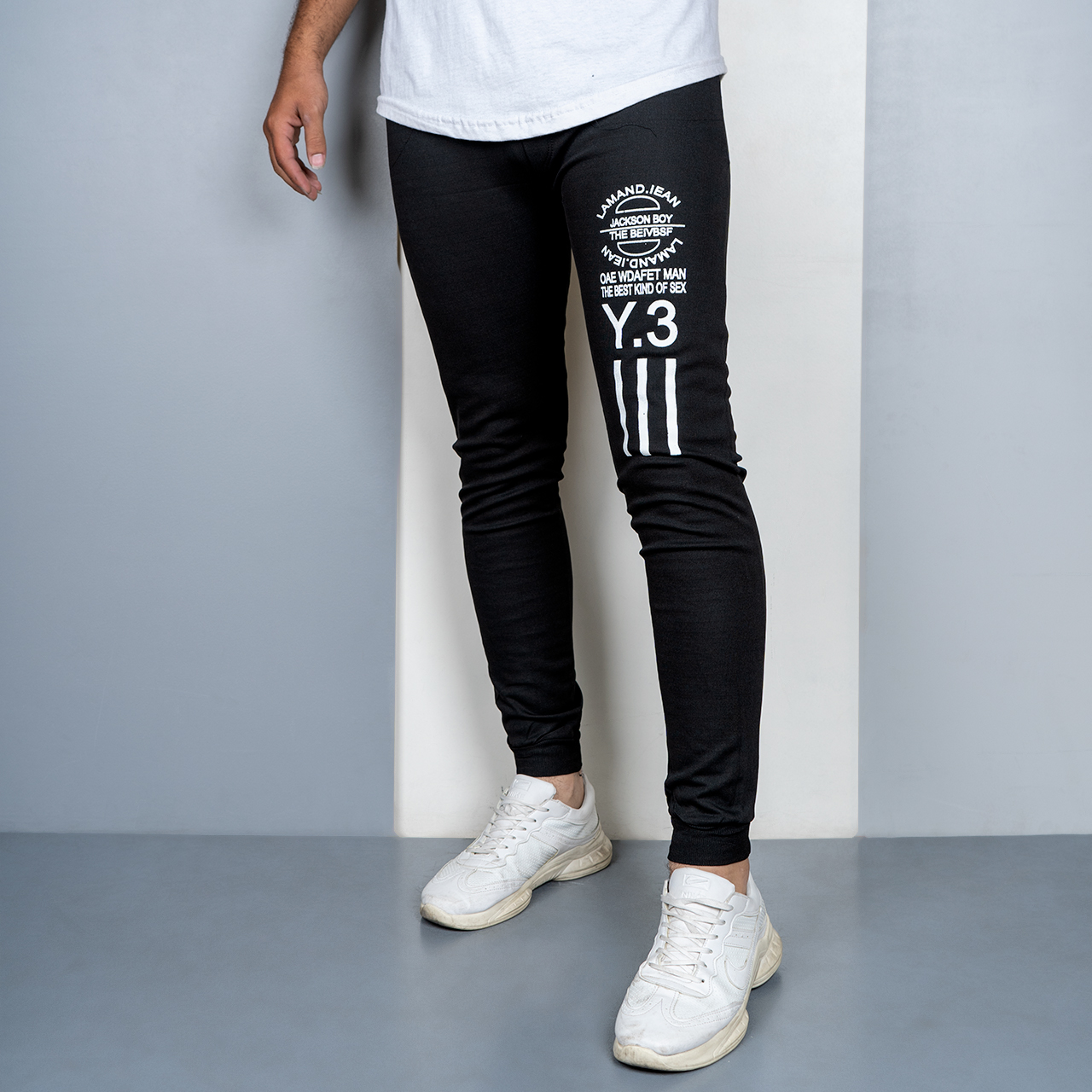 شلوار اسلش مشکی (T) مردانه مدل Y-3