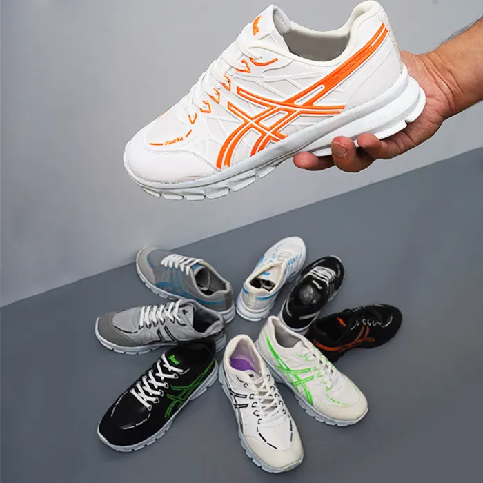 کفش ورزشی مردانه اسیکس سفید-آبی مدل Kaloni