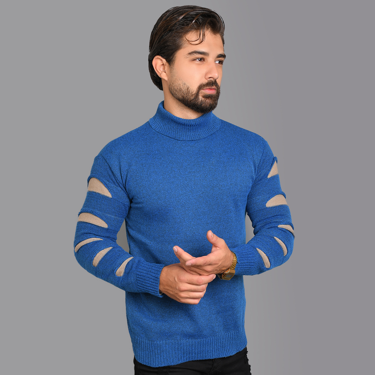 پلیوریقه اسکی آبی کرم مردانه مدلQ10