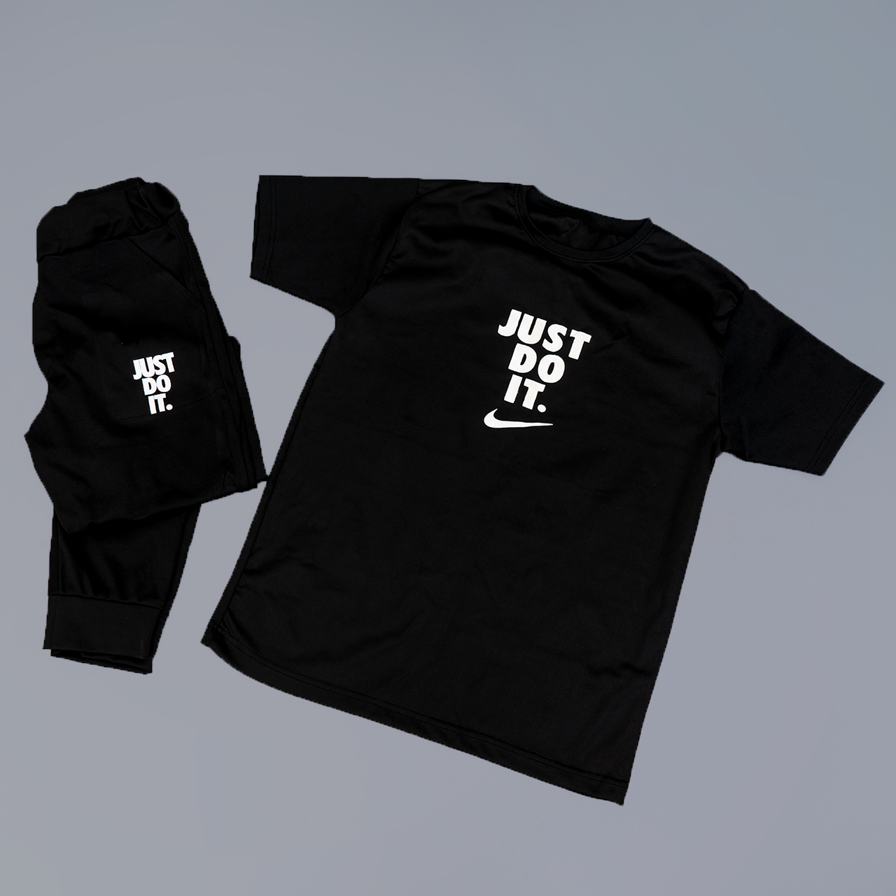 ست تیشرت شلوار مردانه مشکی مدل X206