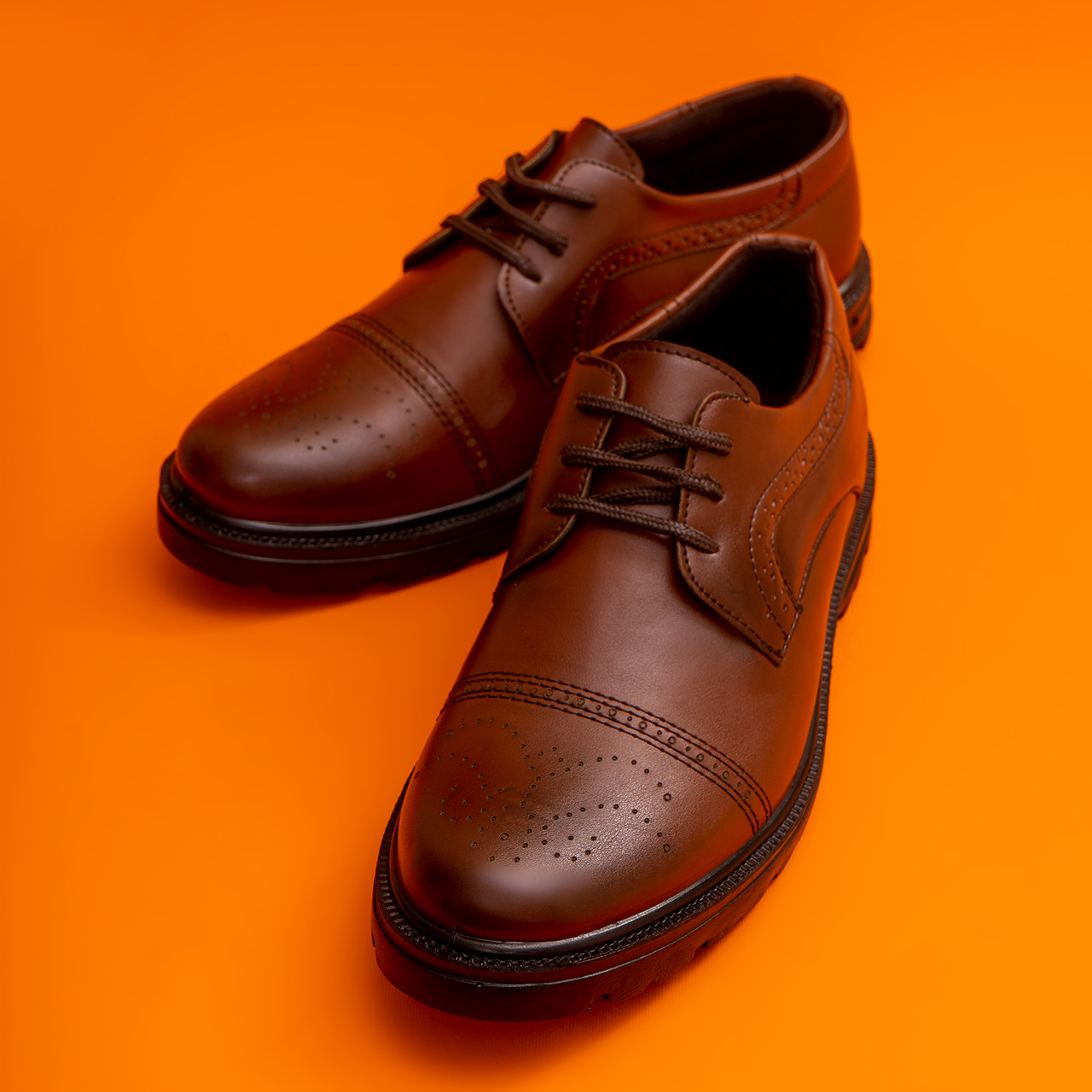 کفش رسمی قهوه ای مردانه مدلX307