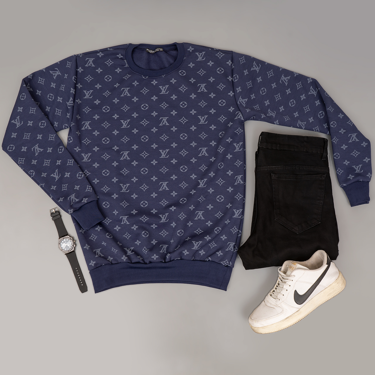 دورس مردانه طرح LV آبی مدل ADRAS