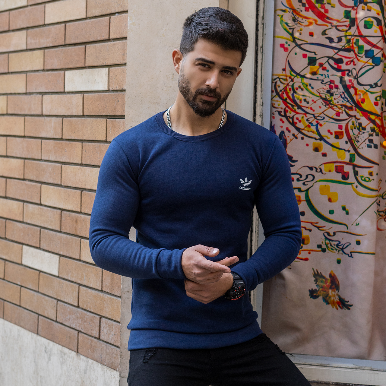 دورس مردانه Adidas سرمه ای مدل Zoka