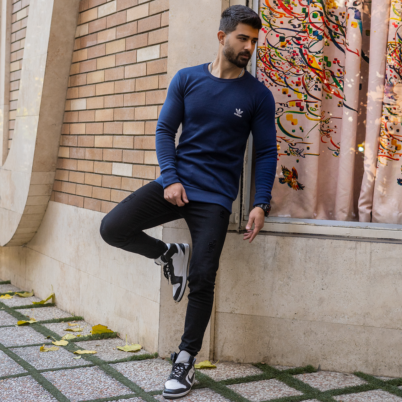 دورس مردانه Adidas سرمه ای مدل Zoka