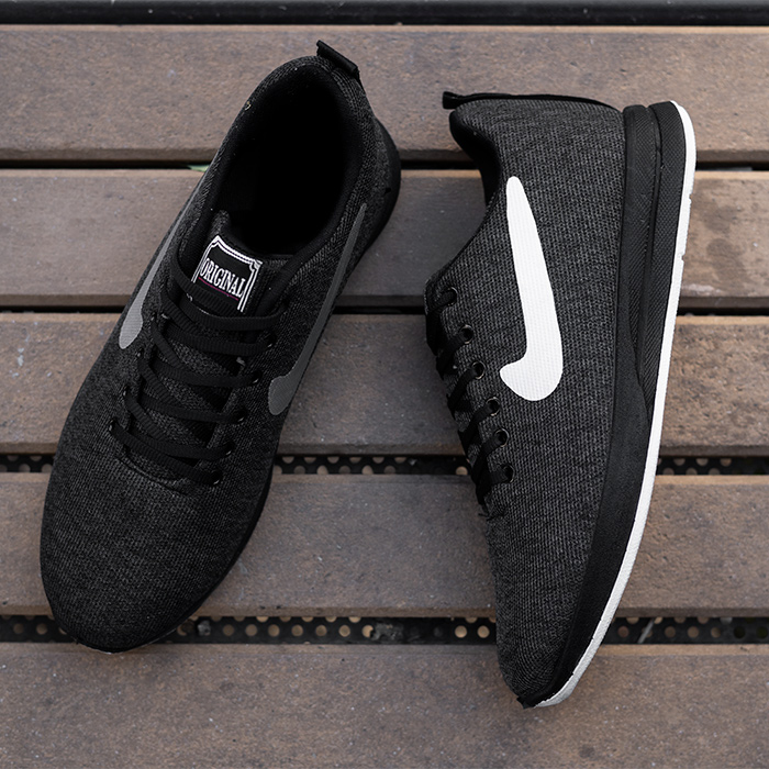 کفش مردانه ذغالی نایک مدل Milano