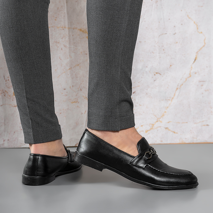 کفش کالج مردانه مشکی مدل ARHAN