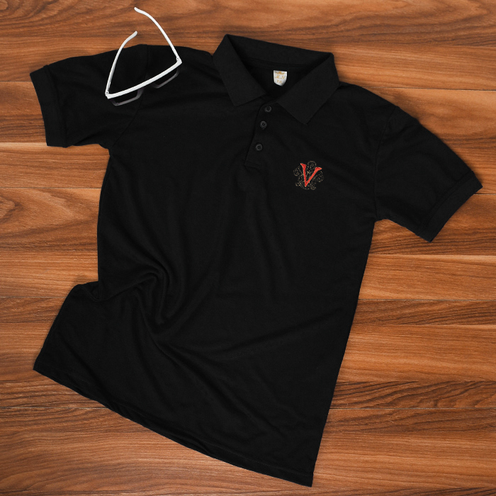 تیشرت V مشکی مردانه مدل Sadra