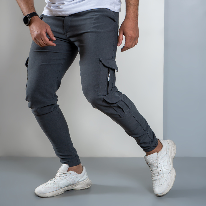 شلوار اسلش مردانه طوسی مدل Alima