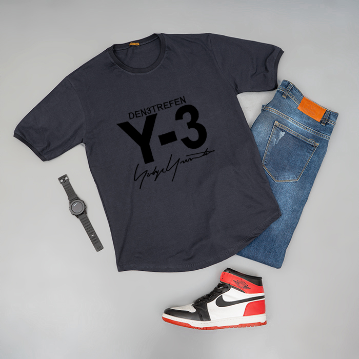 تیشرت Y-3 طوسی مردانه مدل savin
