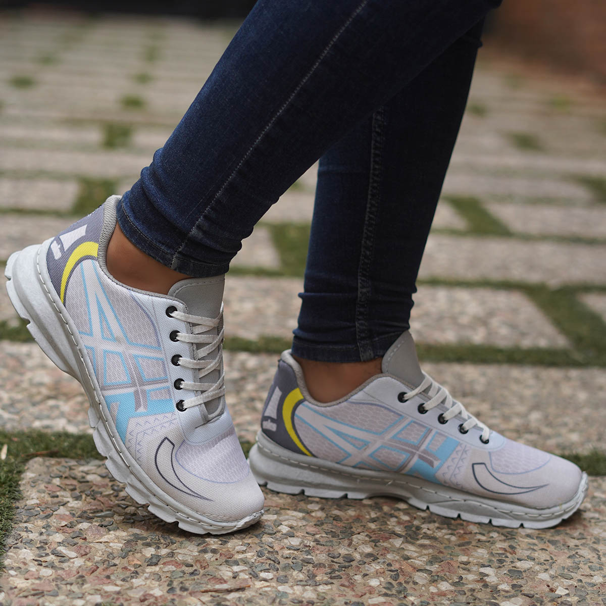 کفش مردانه اسیکس طوسی (T) مدل R208