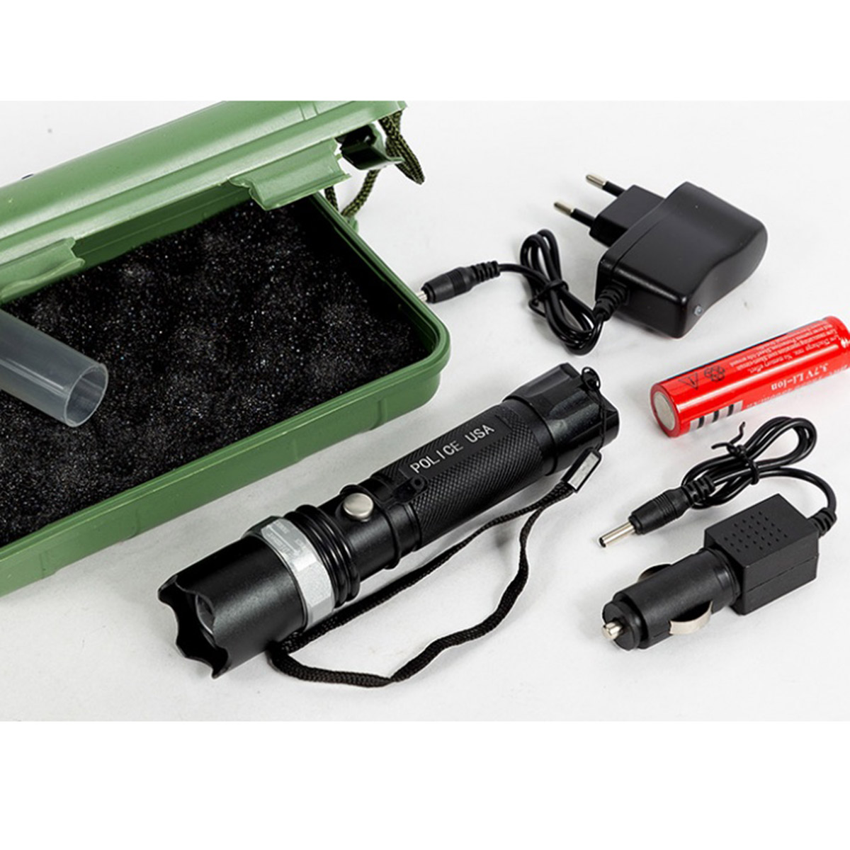 چراغ قوه پلیس قابل شارژ مدل Power Style