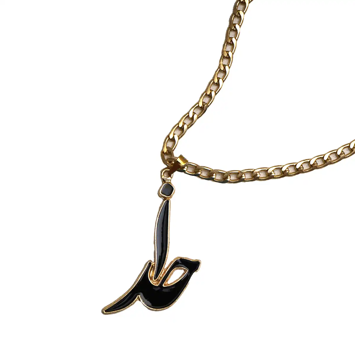 گردنبندطلایی مشکی مدل Khoda