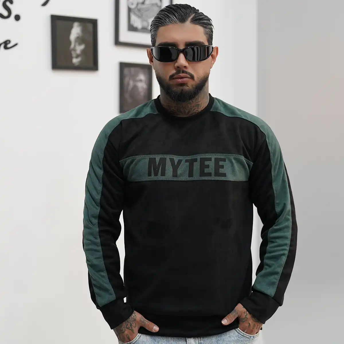 دورس مردانه مشکی سبز مدل MYTEE