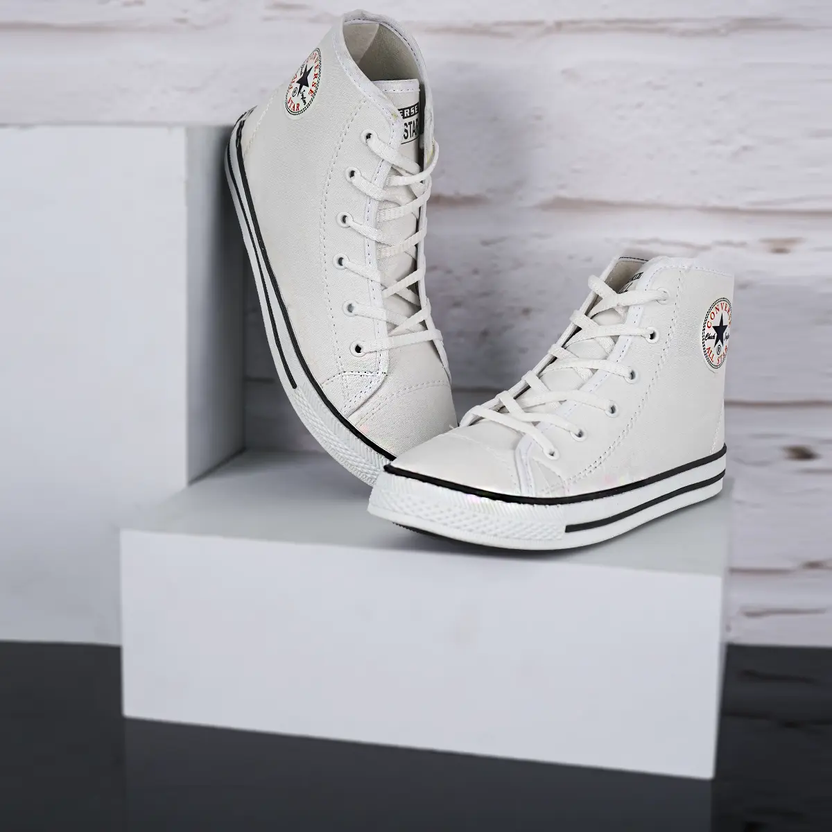 کفش ورزشی ساقدار سفید All Star زنانه مدلMobina