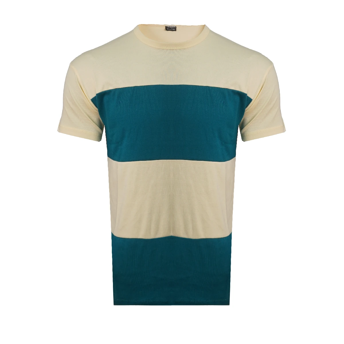 تیشرت مردانه کرم سبز مدل Dayar