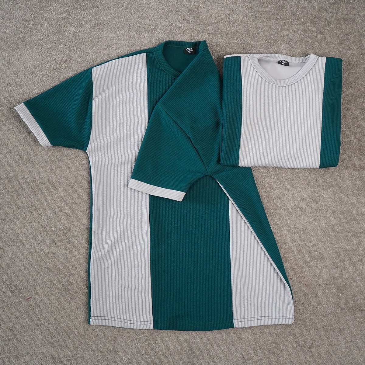 تیشرت مردانه سبز طوسی مدل Kaveh